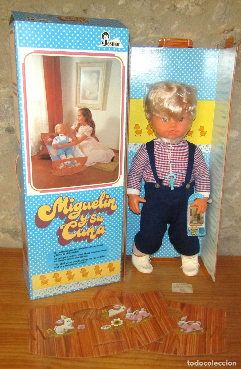 Mu&ntilde;ecas espa&ntilde;olas modernas: ANTIGUO MU&Ntilde;ECO MIGUELIN, DE JESMAR - NUEVO Y EN SU CAJA - IMPECABLE - HERMANO DE ROSAURA