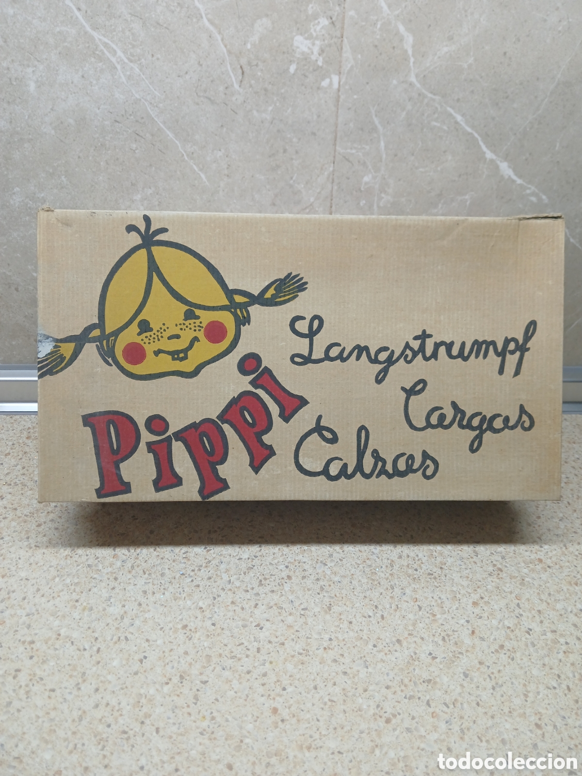 Mu&ntilde;ecas espa&ntilde;olas modernas: MU&Ntilde;ECA PIPI PIPPI DE TOYSE CON BOLSO TOYSE 36 CMS EN CAJA ORIGINAL.