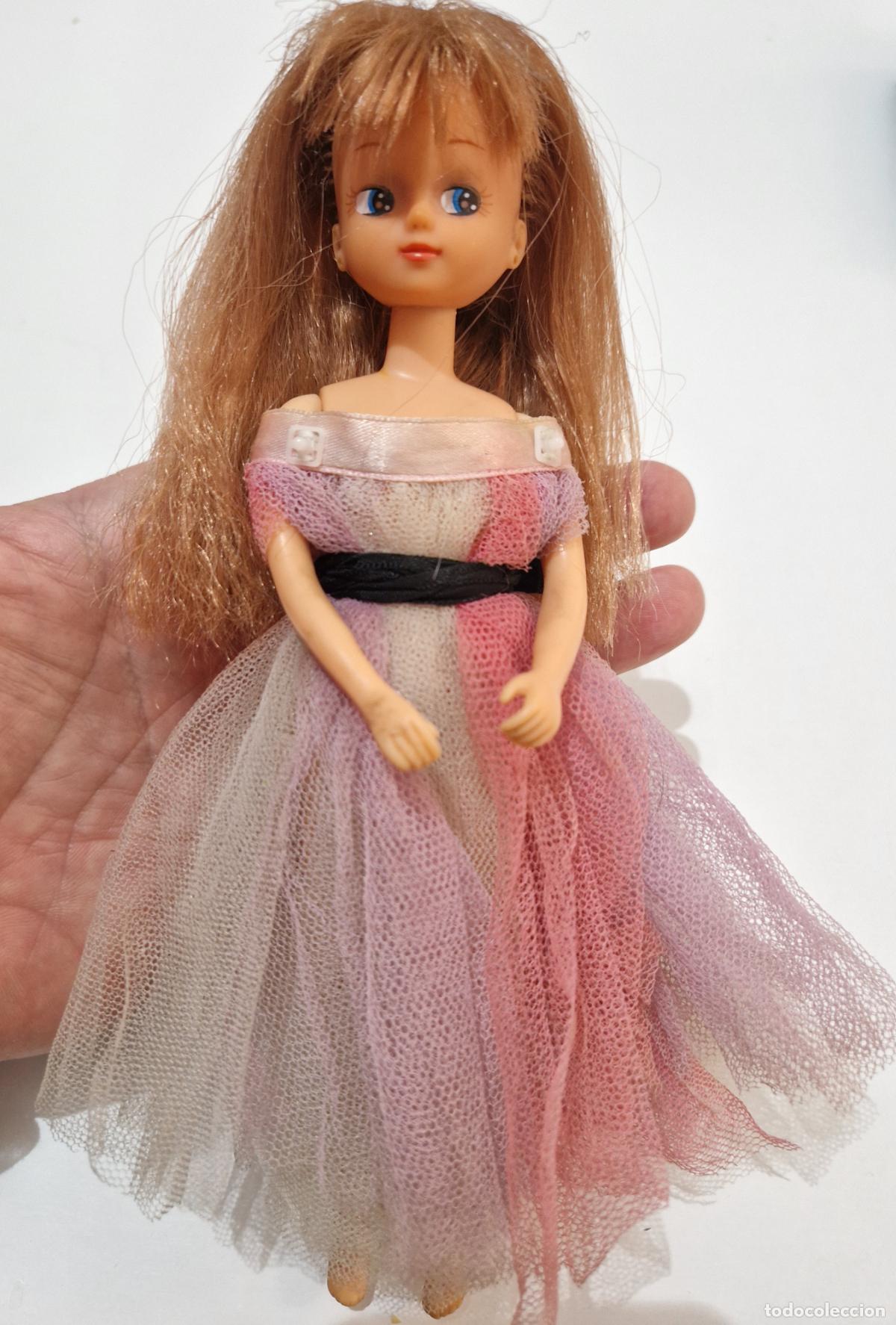 Mu&ntilde;ecas espa&ntilde;olas modernas: antigua mu&ntilde;eca Chabel de Feber con vestido de tul tipo cenicienta lazo moda noche star traje ropa