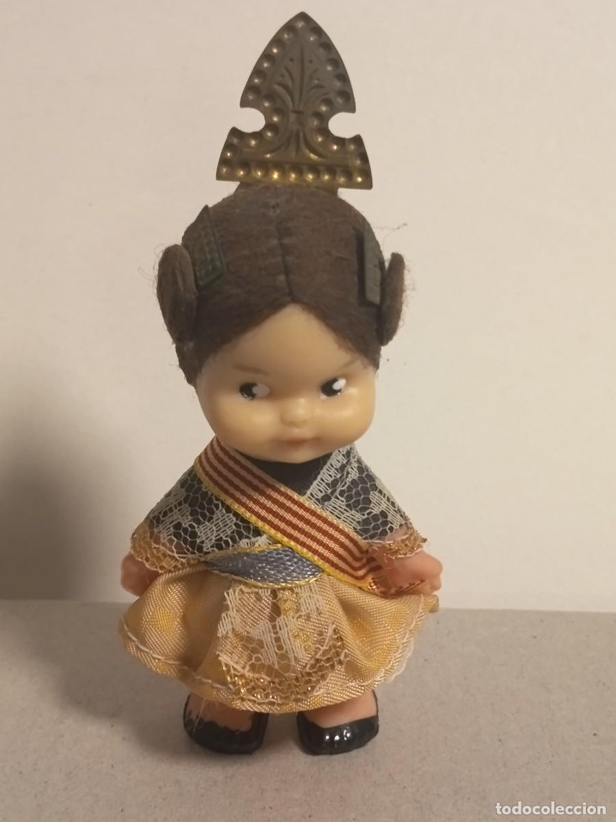 Mu&ntilde;ecas espa&ntilde;olas modernas: ANTIGUA MU&Ntilde;ECA TIN TAN DE FAMOSA ORIGINAL CON TRAJE TIPICO ORIGINAL DE FALLERA A&Ntilde;OS 60-70