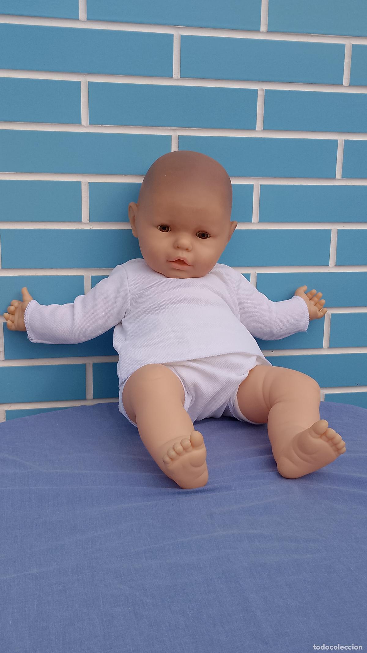 Mu&ntilde;ecas espa&ntilde;olas modernas: Mu&ntilde;eco Minene el Reci&eacute;n Nacido de Berjusa a&ntilde;os 80 de 60 cm