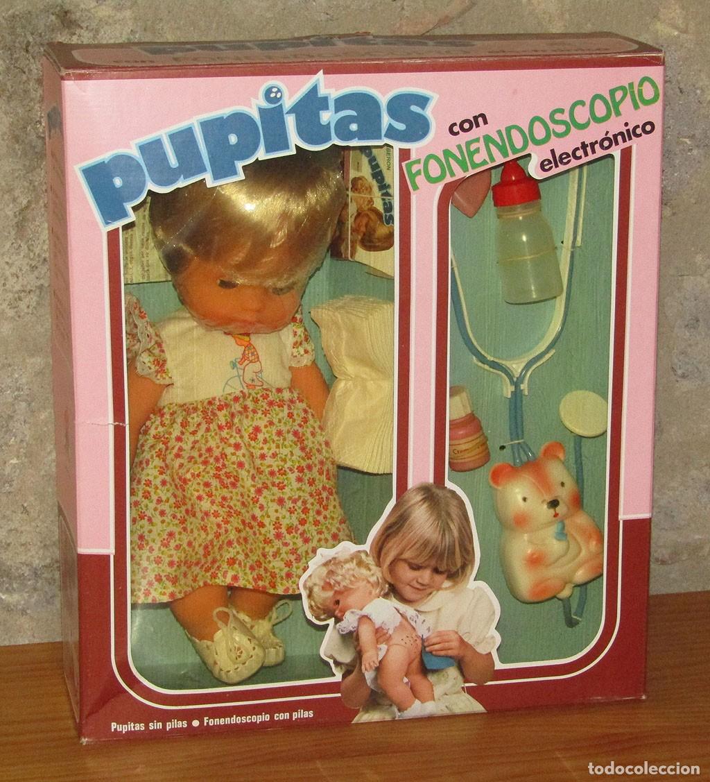 Mu&ntilde;ecas espa&ntilde;olas modernas: ANTIGUA MU&Ntilde;ECA PUPITAS, DE TOYSE - NUEVA Y EN SU CAJA ORIGINAL - A&Ntilde;OS 70
