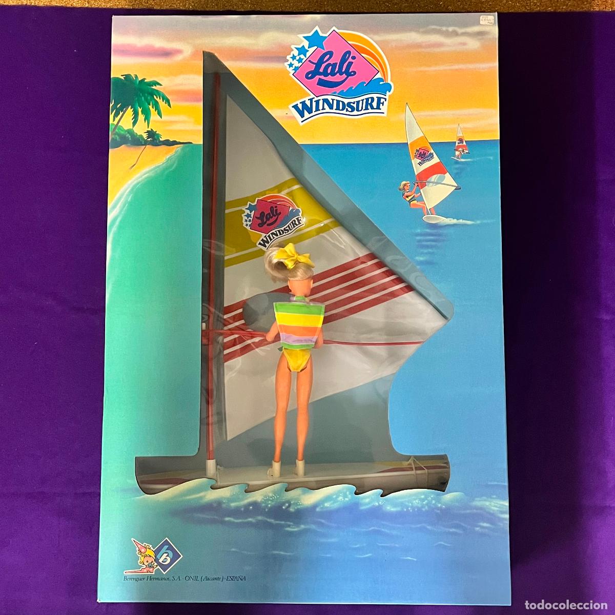 Mu&ntilde;ecas espa&ntilde;olas modernas: ANTIGUA MU&Ntilde;ECA LALI WINDSURF. BERENGUER HERMANOS. ONIL (ALICANTE). SIN USAR Y EN SU CAJA ORIGINAL.