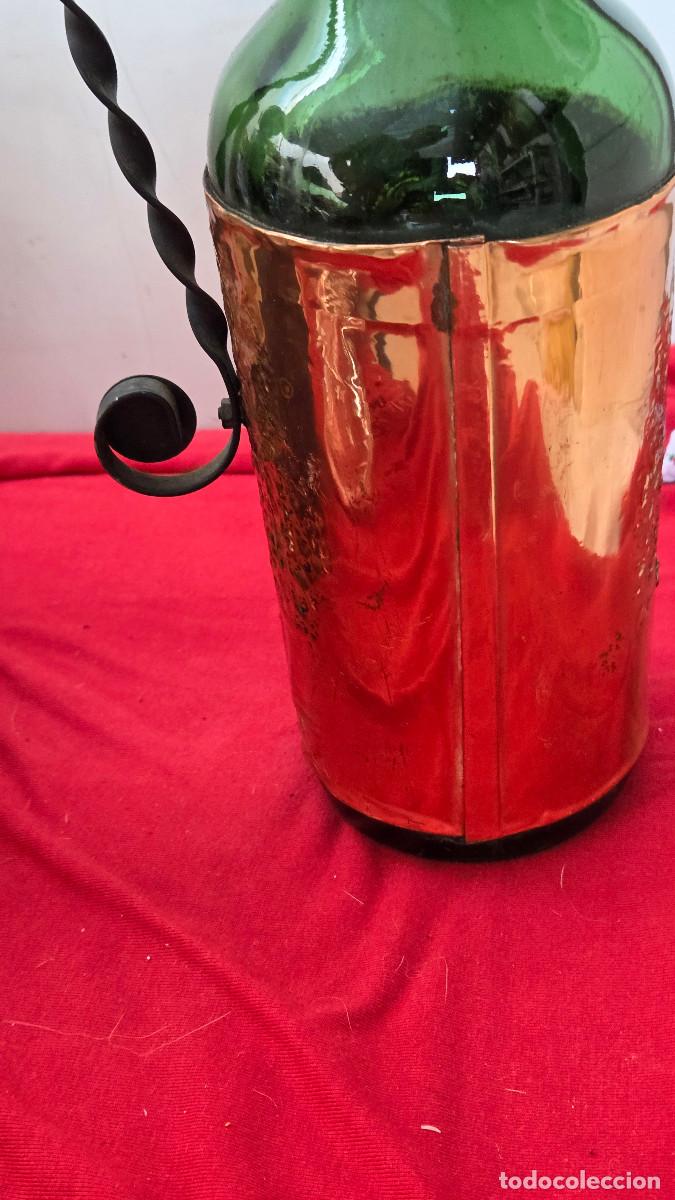 Mu&ntilde;ecas espa&ntilde;olas modernas: botella forrada de lamina de cobre - Foto 4