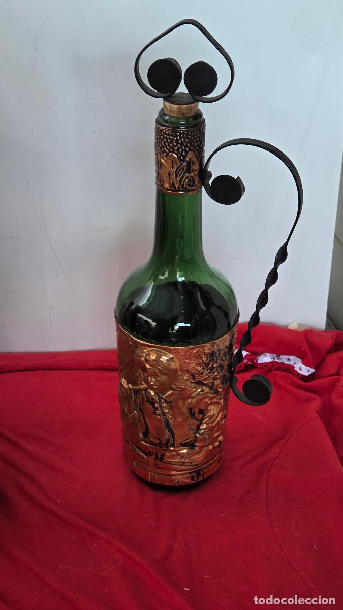 Mu&ntilde;ecas espa&ntilde;olas modernas: botella forrada de lamina de cobre - Foto 6