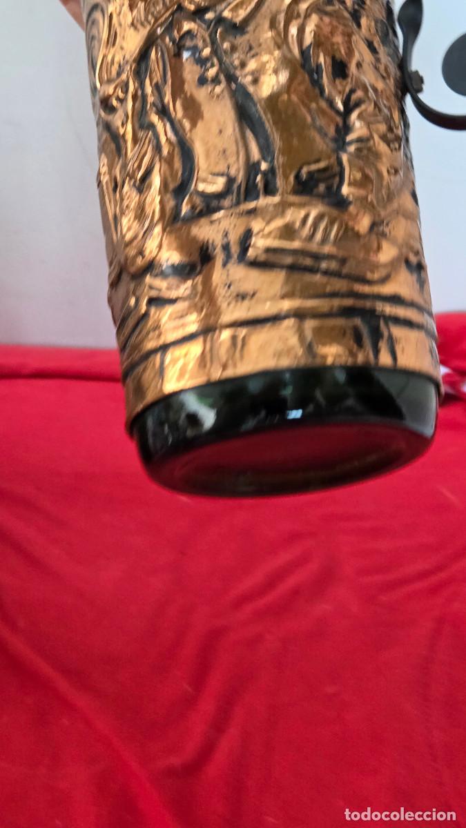 Mu&ntilde;ecas espa&ntilde;olas modernas: botella forrada de lamina de cobre - Foto 7