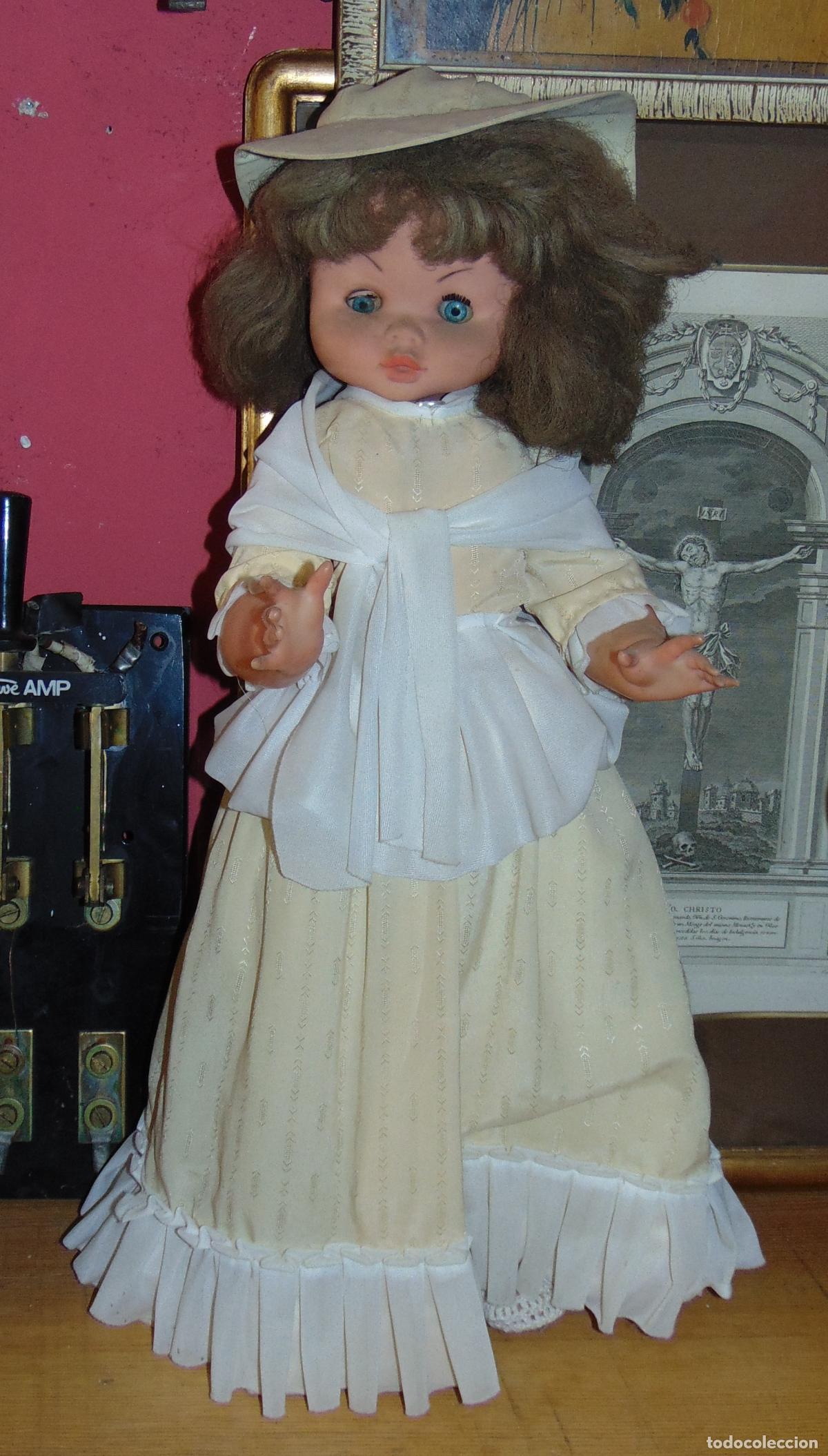 Mu&ntilde;ecas espa&ntilde;olas modernas: ANTIGUA MU&Ntilde;ECA DE 60CM, EN BUEN ESTADO