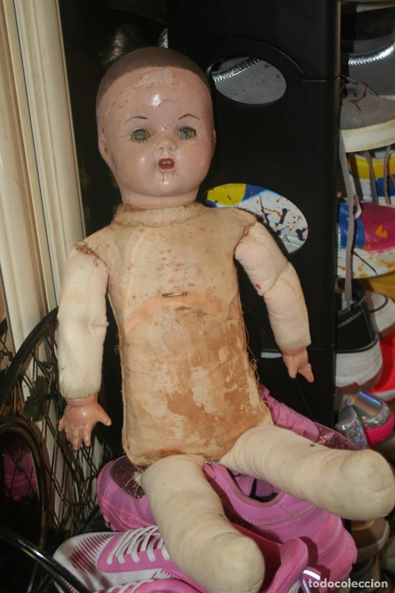 Moderne spanische Puppen: antiguo mu&ntilde;eco mu&ntilde;eca carton para restaurar