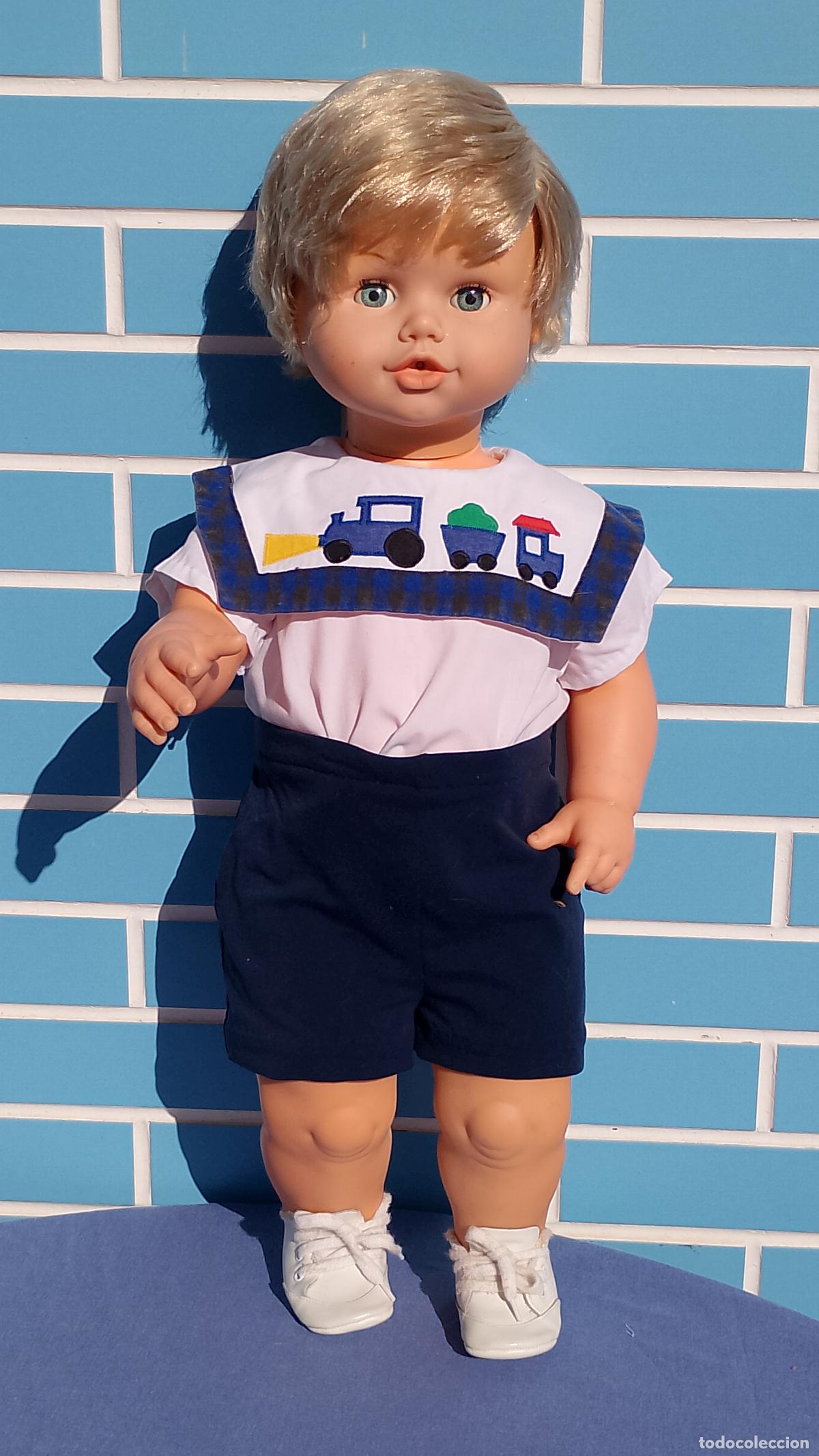 Moderne spanische Puppen: Antiguo mu&ntilde;eco Miguel&iacute;n de Jesmar, hermano de Rosaura de 68 cm