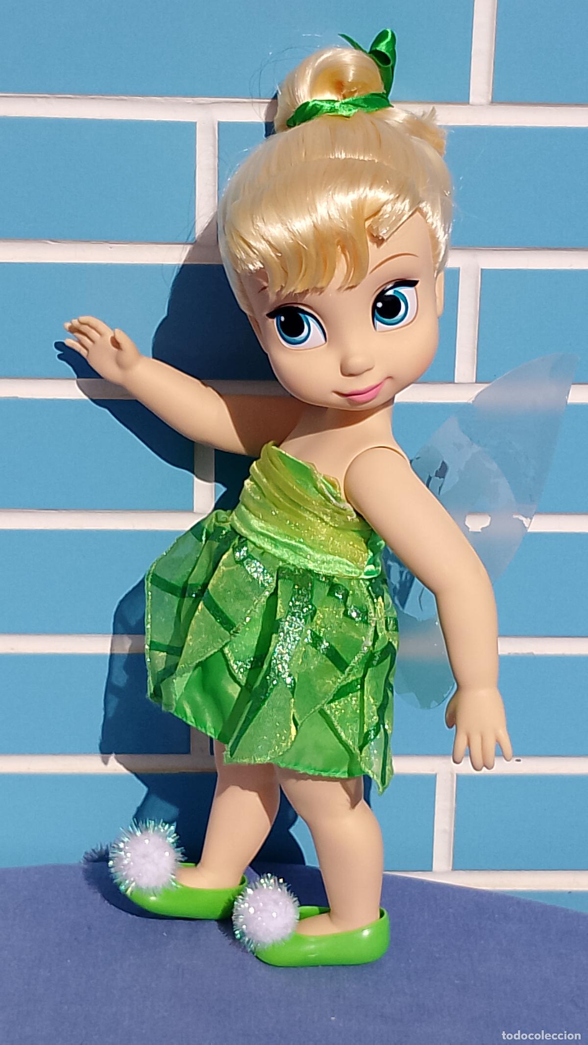 Moderne spanische Puppen: Mu&ntilde;eca hada Campanilla de Peter Pan de la colecci&oacute;n Disney Animators
