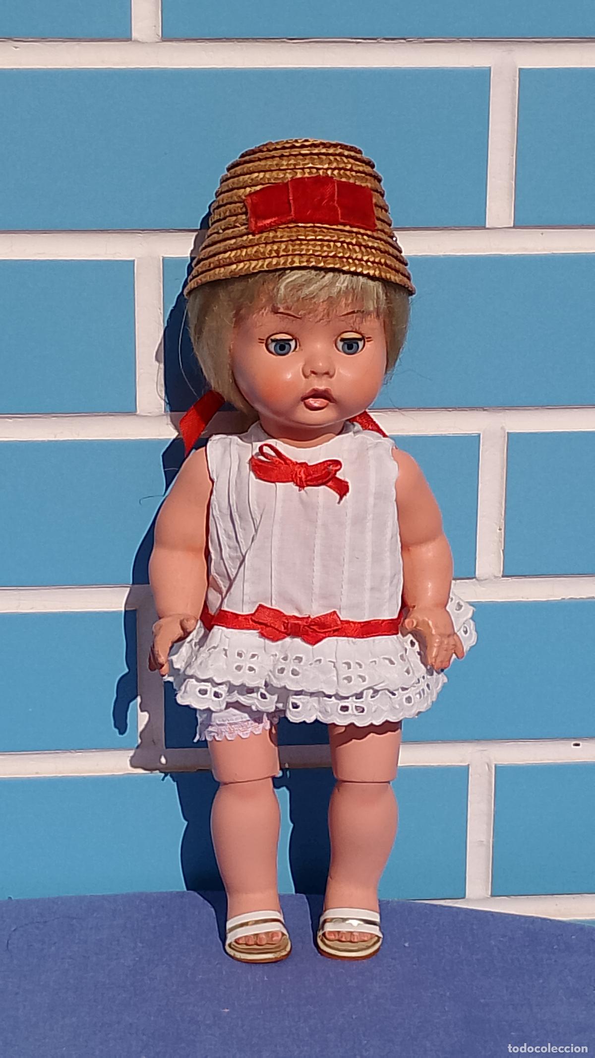Moderne spanische Puppen: Antigua mu&ntilde;eca &Aacute;ngela o Angelita de Industrias Leb, de los a&ntilde;os 50