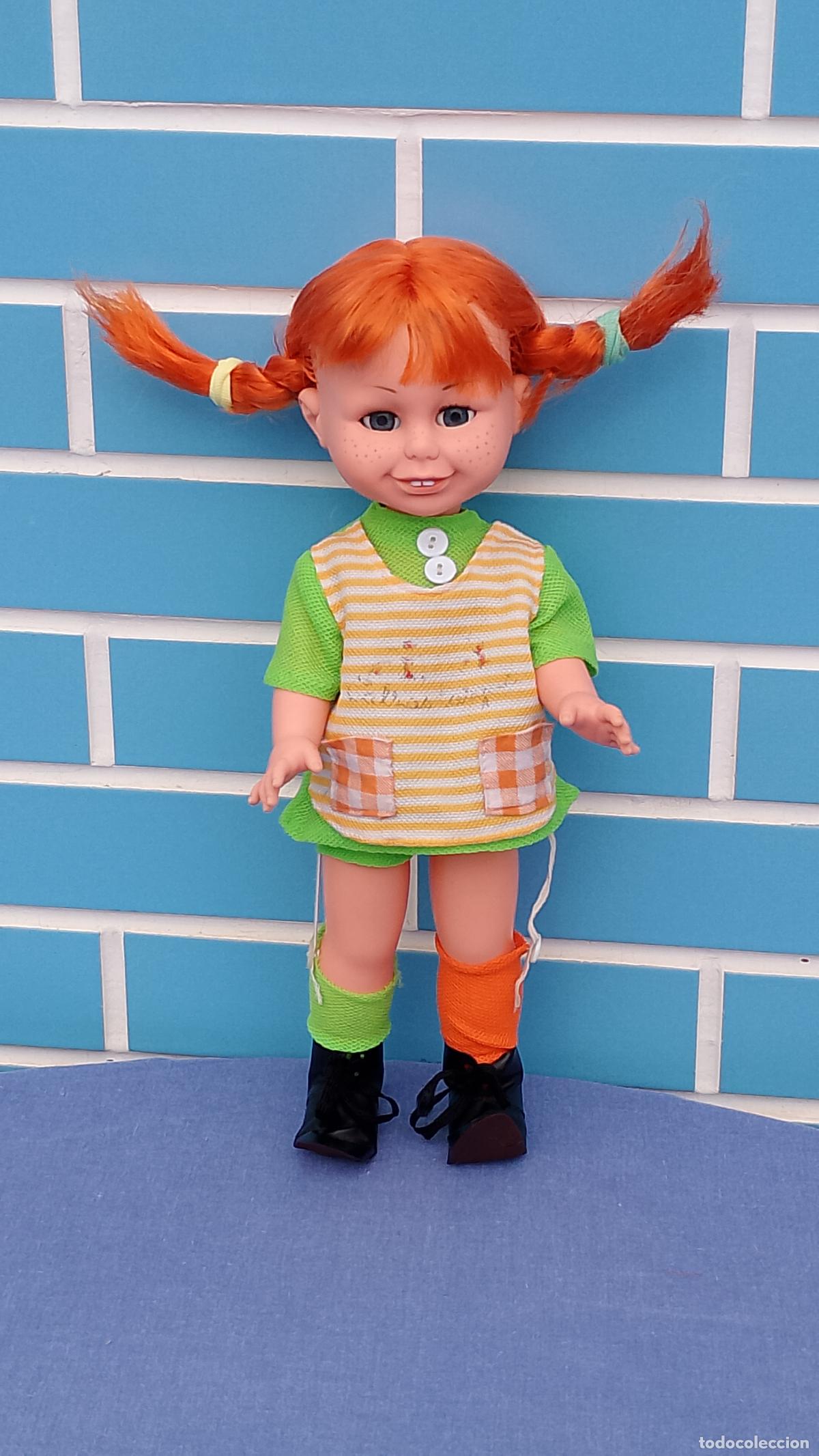 Moderne spanische Puppen: Antigua mu&ntilde;eca Pippi Calzaslargas de Toyse, a&ntilde;os 70