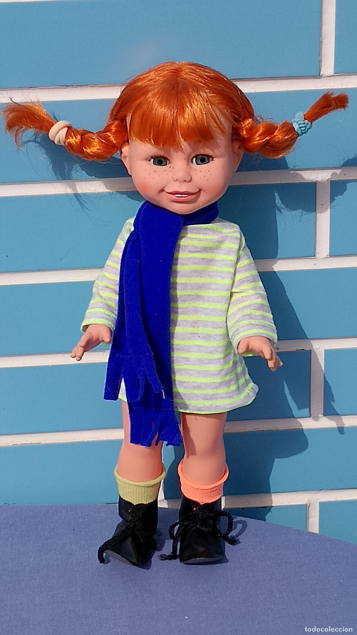 Bonecas Espanholas Modernas: Antigua mu&ntilde;eca Pippi Calzaslargas de Toyse, a&ntilde;os 70