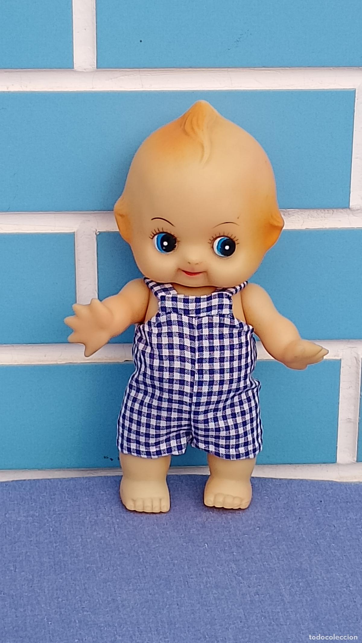 Bonecas Espanholas Modernas: Antiguo mu&ntilde;eco beb&eacute; de goma estilo Kewpie