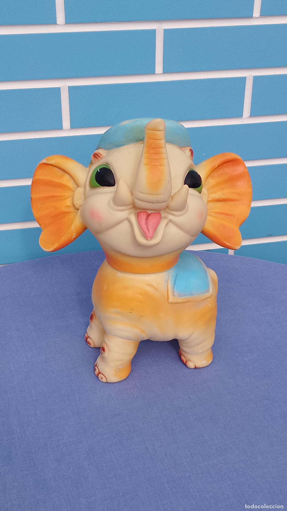Modern Spanish Dolls: Mu&ntilde;eco elefante de goma gigante de Jugasa de 29 cm
