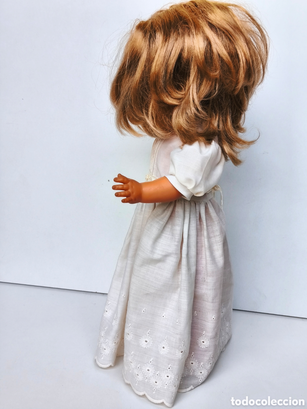 Mu&ntilde;ecas espa&ntilde;olas modernas: ANTIGUA MU&Ntilde;ECA CON VESTIDO DE COMUNION - Foto 4