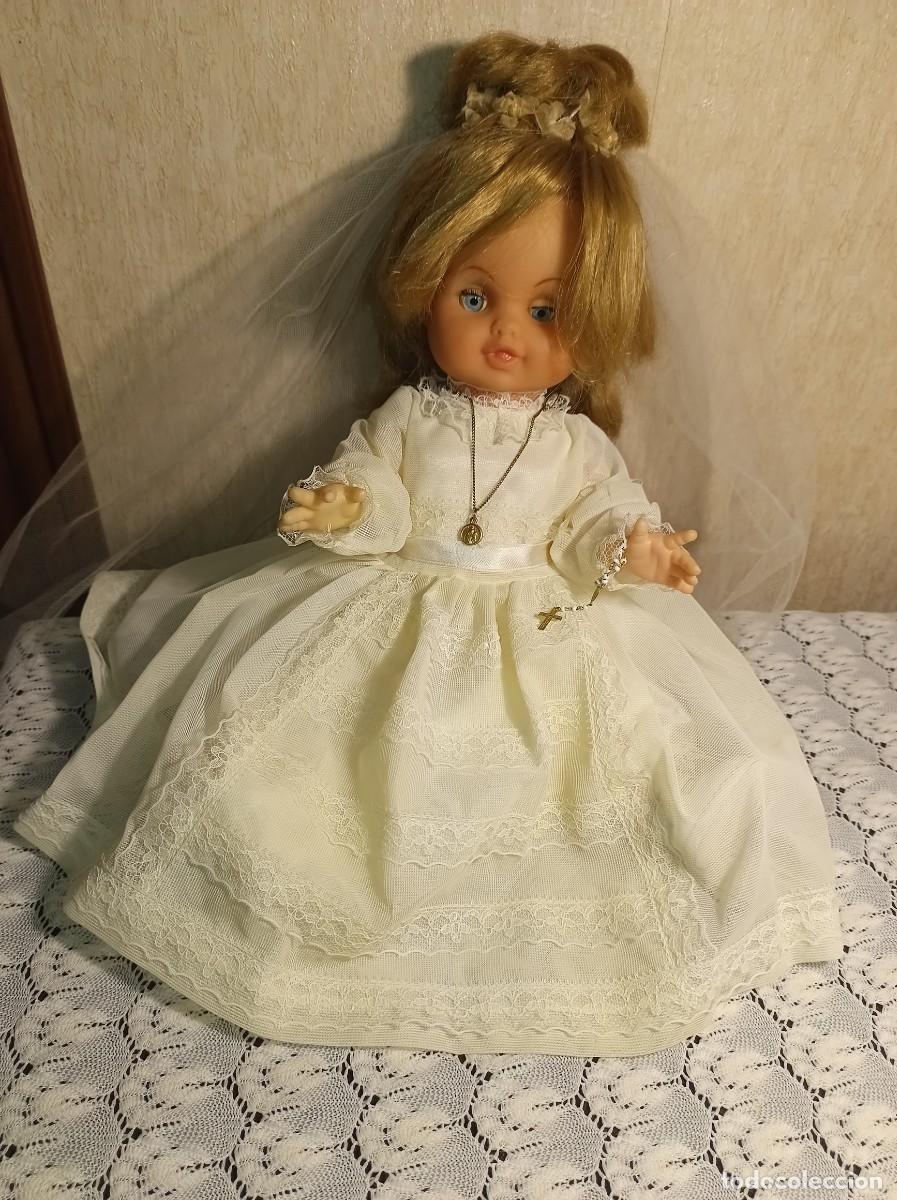 Mu&ntilde;ecas espa&ntilde;olas modernas: Mu&ntilde;eca vintage de la Primera Comuni&oacute;n de 1969 - Foto 5