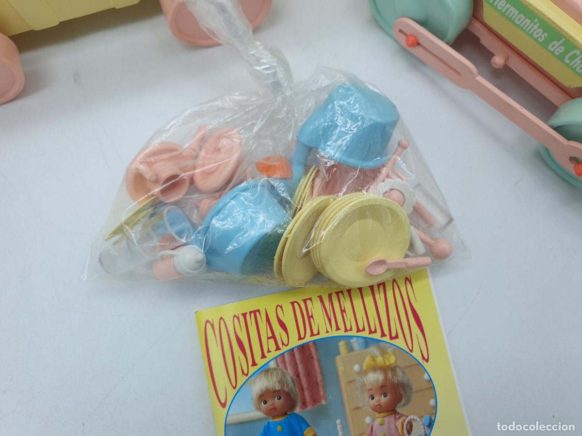 Mu&ntilde;ecas espa&ntilde;olas modernas: CHABEL - HERMANITOS DE CHABEL TREN TRANSFORMABLE DE FEBER - Foto 6