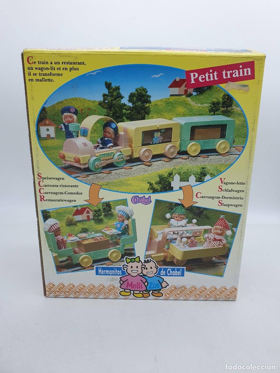 Mu&ntilde;ecas espa&ntilde;olas modernas: CHABEL - HERMANITOS DE CHABEL TREN TRANSFORMABLE DE FEBER - Foto 2