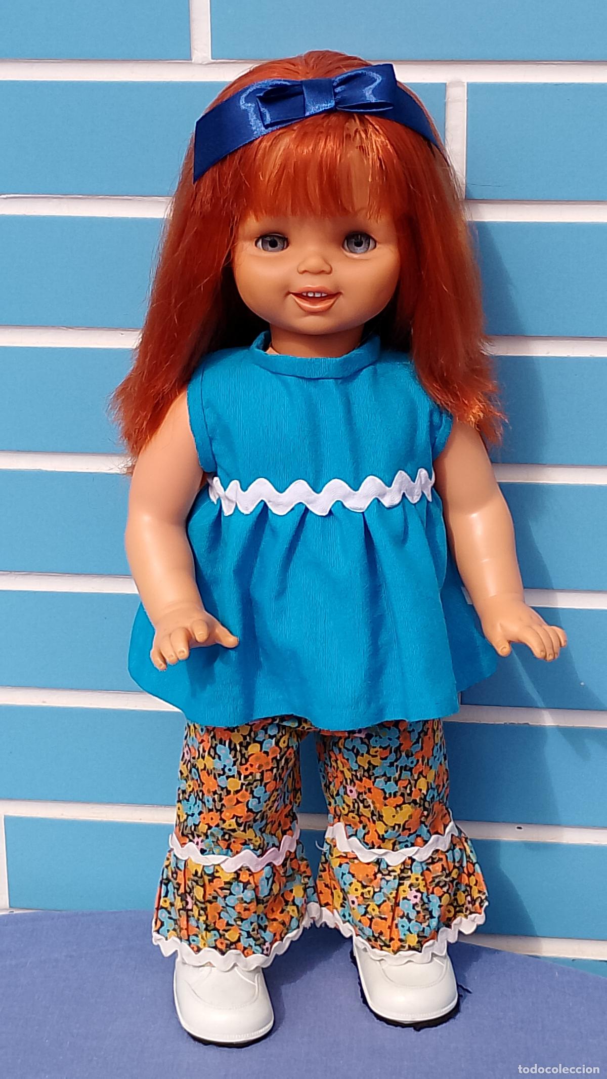 Mu&ntilde;ecas espa&ntilde;olas modernas: Antigua mu&ntilde;eca Swingy pelirroja de Ib&eacute;rica Comercial Icsa y Mattel a&ntilde;os 60 funcionando