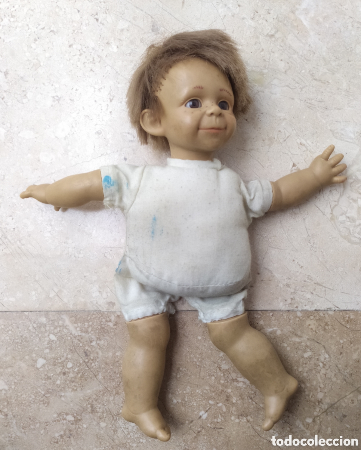 Mu&ntilde;ecas espa&ntilde;olas modernas: Antiguo y peque&ntilde;o mu&ntilde;eco de Llorens, el de las fotos y en el estado que muestran que adem&aacute;s forman p