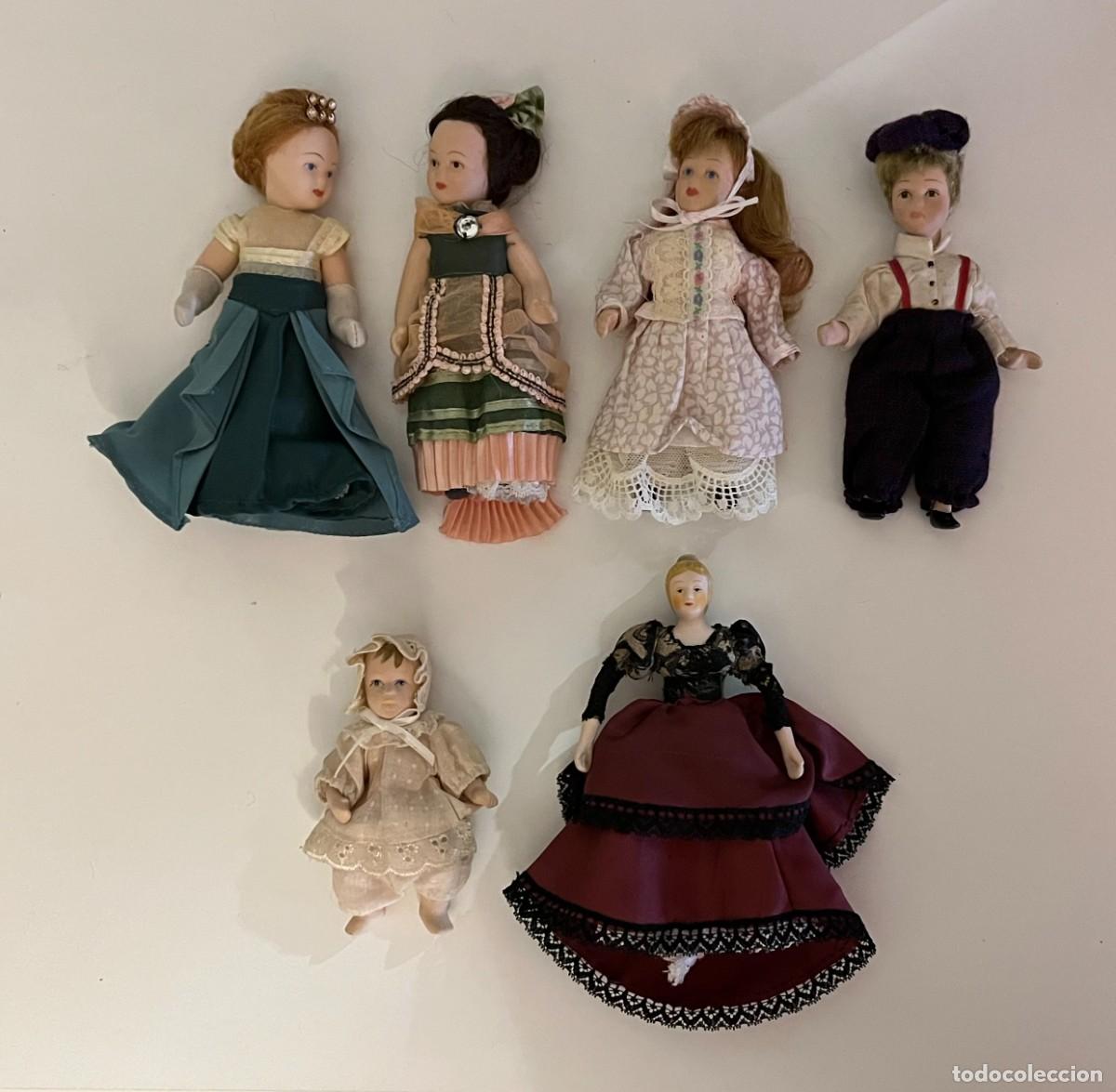 Mu&ntilde;ecas espa&ntilde;olas modernas: LOTE 6 MU&Ntilde;ECAS DE PORCELANA VICTORIANAS Y &Eacute;POCA DE COLECCI&Oacute;N