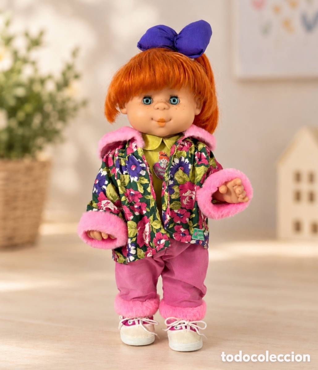 Moderne spanische Puppen: Mu&ntilde;eca Pocas Pecas Feber Pelirroja - Nenas Guapas (100% Original y Completa)