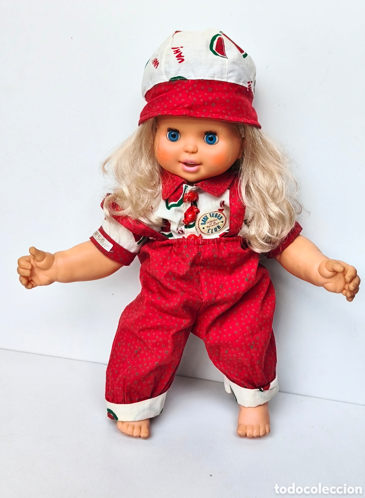 Mu&ntilde;ecas espa&ntilde;olas modernas: BABY FEBER 1992 MU&Ntilde;ECA A PILAS CONJUNTO SANDIA