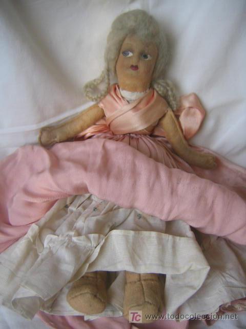 Mu&ntilde;ecas extranjeras: PRECIOSA MU&Ntilde;ECA DE TRAPO FRANCESA. HACIA 1900 - Foto 5