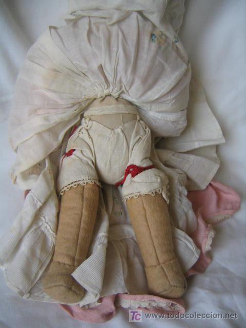 Mu&ntilde;ecas extranjeras: PRECIOSA MU&Ntilde;ECA DE TRAPO FRANCESA. HACIA 1900 - Foto 6