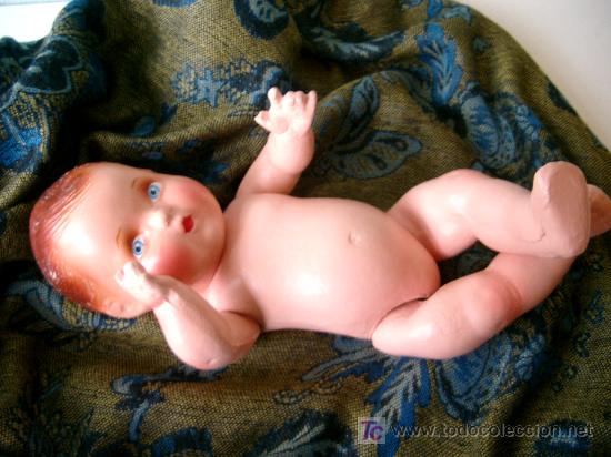Mu&ntilde;ecas extranjeras: Mu&ntilde;eca antigua beb&eacute; de composici&oacute;n - Foto 6