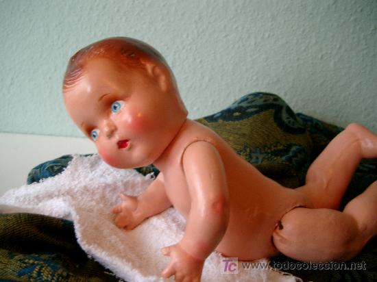 Mu&ntilde;ecas extranjeras: Mu&ntilde;eca antigua beb&eacute; de composici&oacute;n - Foto 9
