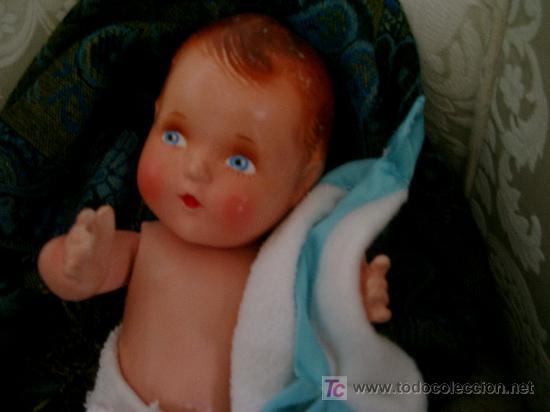 Mu&ntilde;ecas extranjeras: Mu&ntilde;eca antigua beb&eacute; de composici&oacute;n - Foto 11
