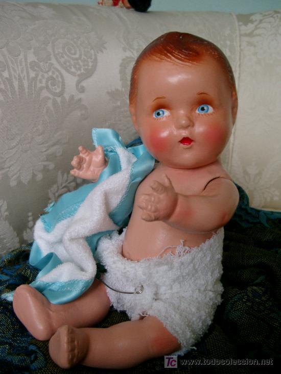 Mu&ntilde;ecas extranjeras: Mu&ntilde;eca antigua beb&eacute; de composici&oacute;n - Foto 13
