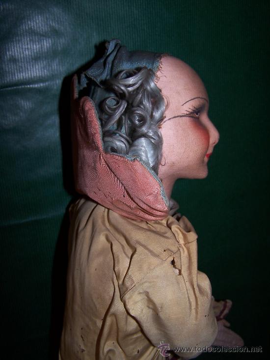Mu&ntilde;ecas extranjeras: ANTIQUE DOLL - MU&Ntilde;ECA ANTIGUA DE TELA - Foto 2