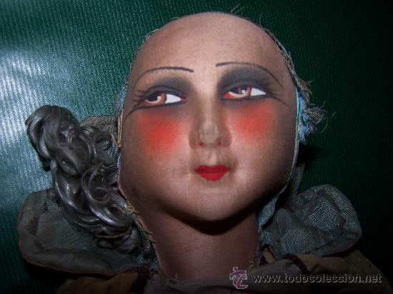 Mu&ntilde;ecas extranjeras: ANTIQUE DOLL - MU&Ntilde;ECA ANTIGUA DE TELA - Foto 1
