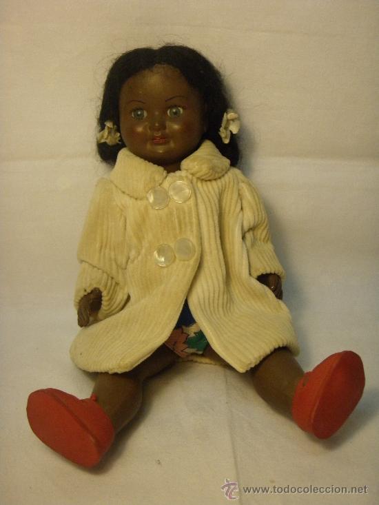 Mu&ntilde;ecas extranjeras: MU&Ntilde;ECA NEGRITA DE LOS A&Ntilde;OS 50 - Foto 2