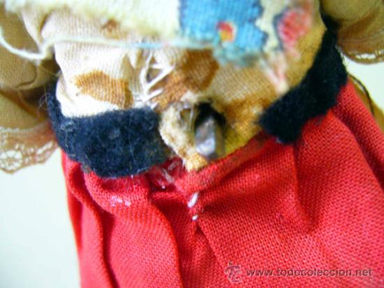 Mu&ntilde;ecas extranjeras: MU&Ntilde;ECA REGIONAL, ALEMANA, A CUERDA, DE PLASTICO, CABEZA DE CELULOIDE, 17 CM - Foto 4