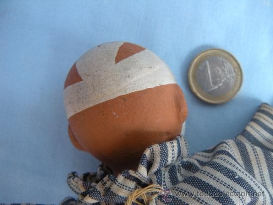 Mu&ntilde;ecas extranjeras: MU&Ntilde;ECA MU&Ntilde;ECO CON CABEZA DE BARRO - Foto 2