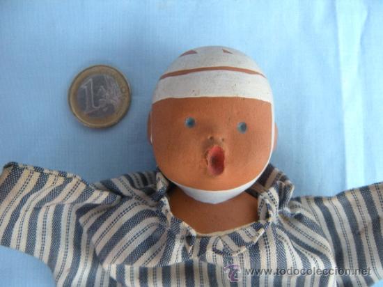 Mu&ntilde;ecas extranjeras: MU&Ntilde;ECA MU&Ntilde;ECO CON CABEZA DE BARRO - Foto 5
