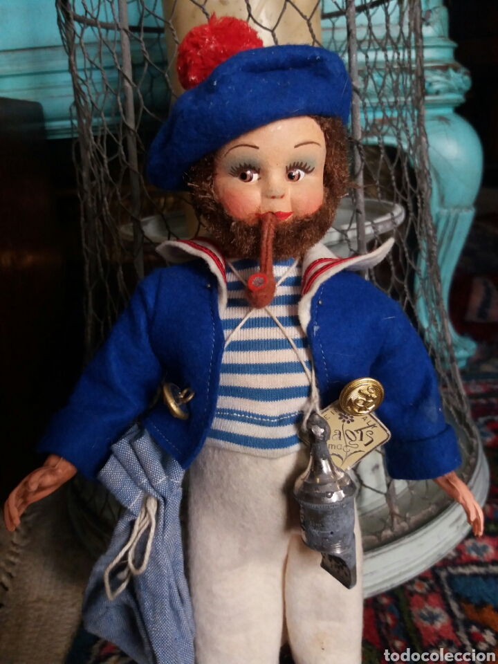Mu&ntilde;ecas extranjeras: Antiguo mu&ntilde;eco de marinero - Foto 2