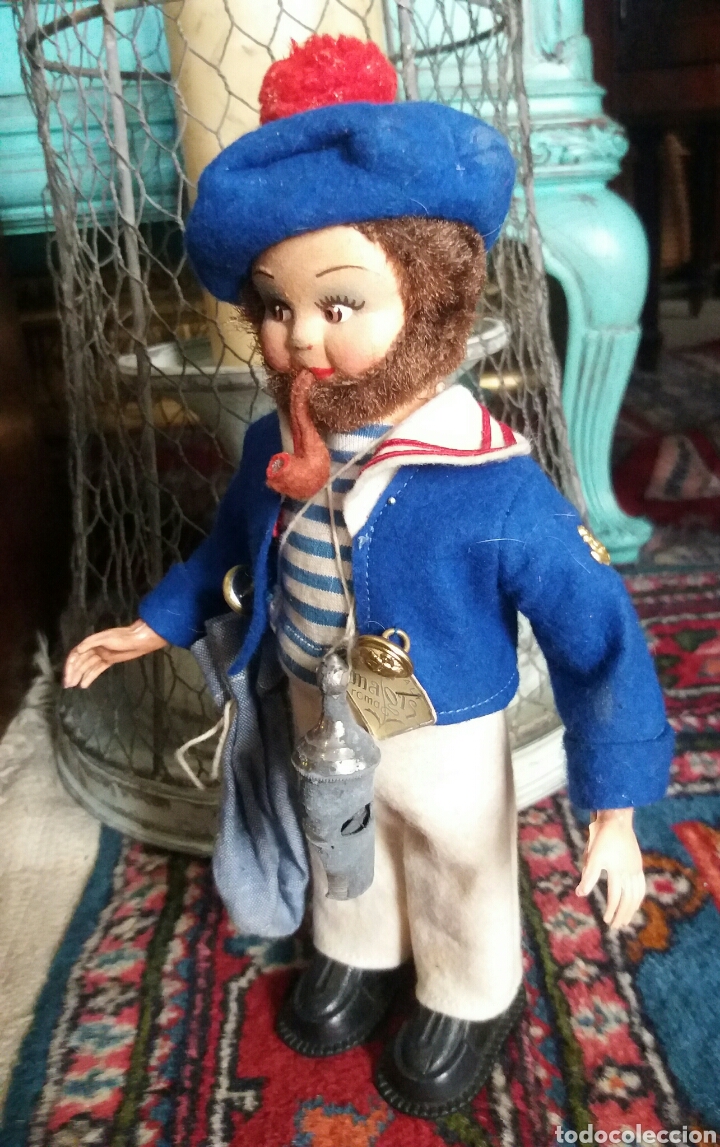 Mu&ntilde;ecas extranjeras: Antiguo mu&ntilde;eco de marinero - Foto 3