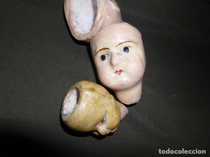 Muñecas Extranjeras: Lote de 3 antiguas cabezas de cerámica Alemana ¡Liquidación!! - Foto 2 - 111044815