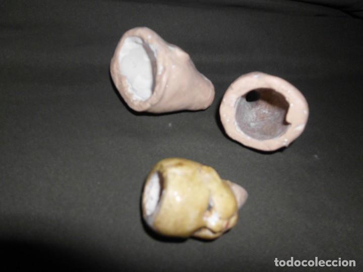 Muñecas Extranjeras: Lote de 3 antiguas cabezas de cerámica Alemana ¡Liquidación!! - Foto 3 - 111044815