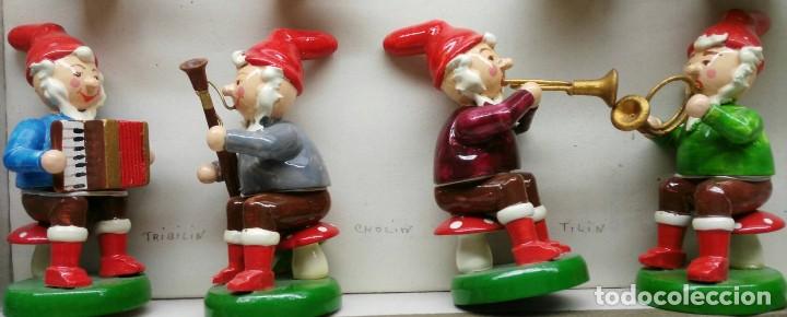 Mu&ntilde;ecas extranjeras: M&uacute;sicos de madera Alemanes - Foto 3