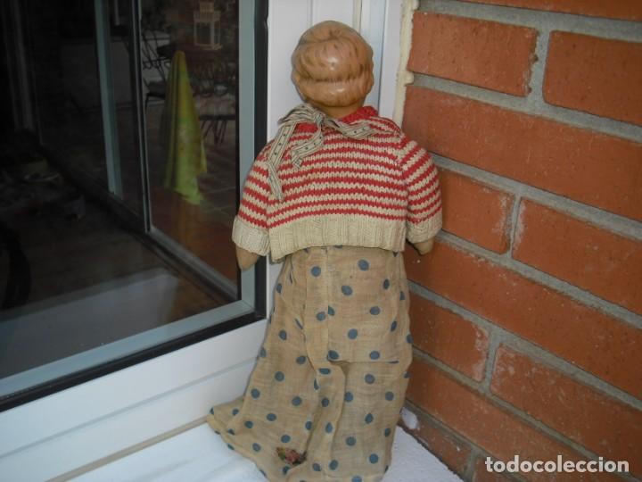 Mu&ntilde;ecas extranjeras: MU&Ntilde;ECA, CABEZA CELULOIDE, CUERPO TRAPO, TOTAL ORIGINAL,EPOCA 2&ordm;WW, 40 CMS - Foto 8