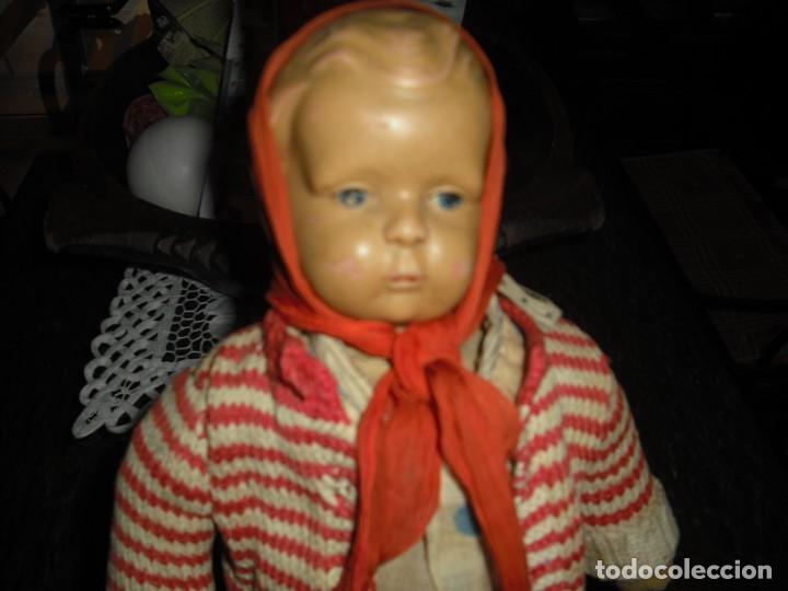 Mu&ntilde;ecas extranjeras: MU&Ntilde;ECA, CABEZA CELULOIDE, CUERPO TRAPO, TOTAL ORIGINAL,EPOCA 2&ordm;WW, 40 CMS - Foto 13
