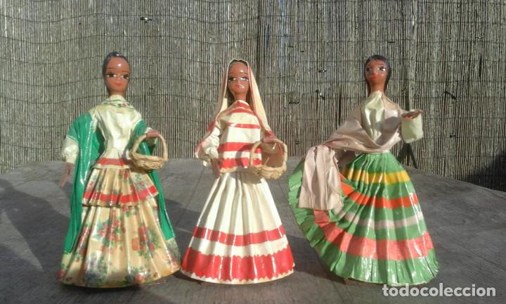 Mu&ntilde;ecas extranjeras: Mu&ntilde;ecas de papel mejicanas hechas a mano - Foto 1