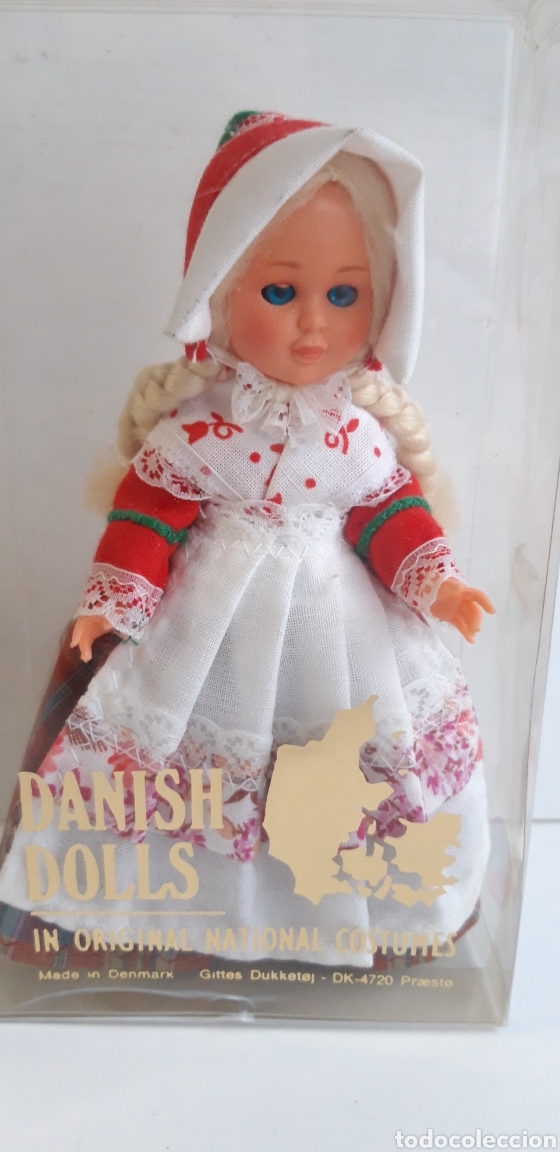 Mu&ntilde;ecas extranjeras: Mu&ntilde;eca antigua ojos durmientes dinamarca - Foto 1