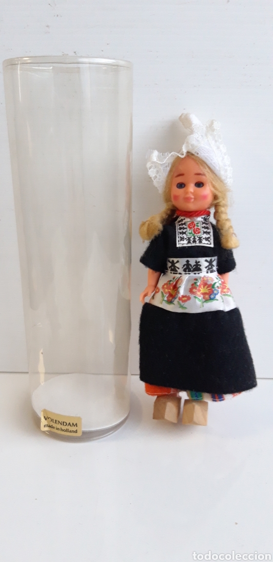 Mu&ntilde;ecas extranjeras: Mu&ntilde;eca regional antigua holanda 15 cm - Foto 1